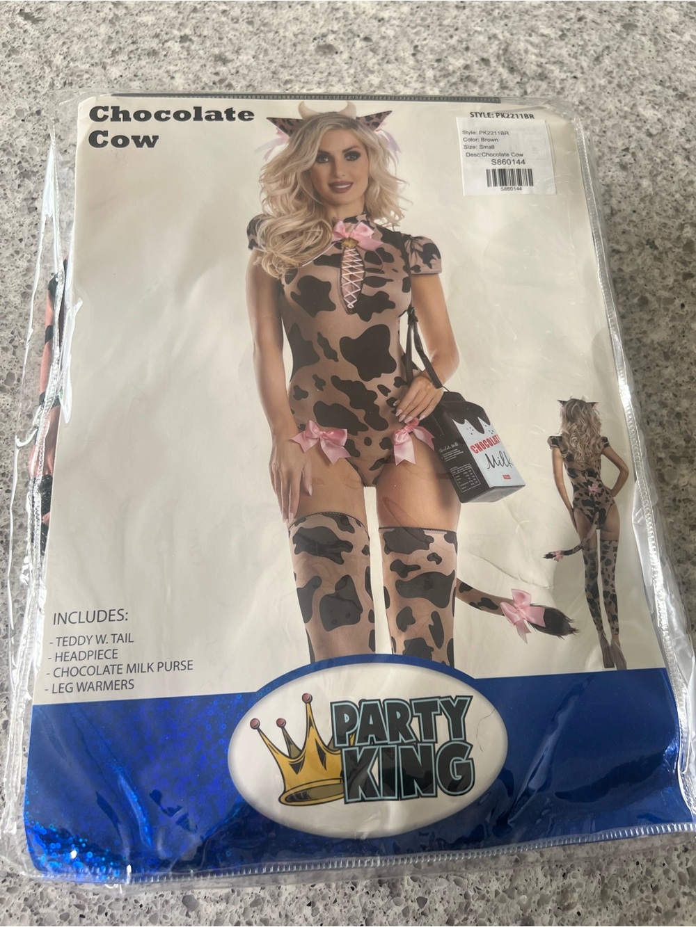 Chocolate Cow Costume - Brown & Black